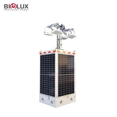 China Construction Site Easy Deployed Cuboid Solar Power System For Mobile Solar Construction Site Monitoring for sale