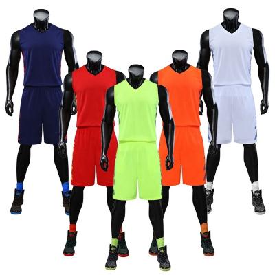 China Breathable Wholesale Basketball Teams Uniform Customized Mens Sport Tank Top Set Custom Made Mesh Suits For Unisex for sale