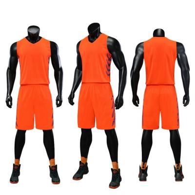 China Breathable Wholesale Basketball Teams Uniform Customized Mens Sport Tank Top Set Custom Made Mesh Suits For Unisex for sale