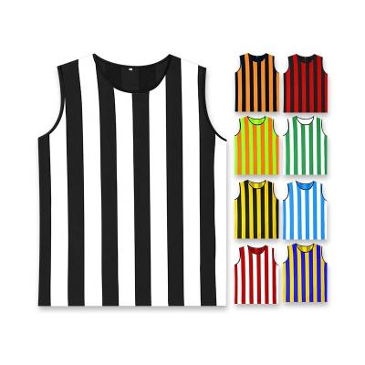 China Shirts & Tops High Quality Team Practice Jerseys Football Bibs Soccer Stripe Training Uniform Vest For Sports for sale