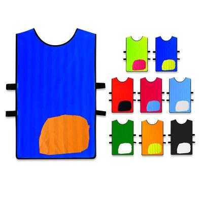 China Shirts & Tops High Quality Team Vests Uniform Double Reversible Football Bibs Soccer Jersey Training Vest For Sports for sale