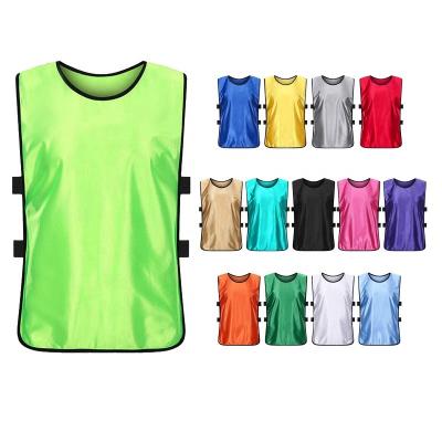 China Shirts & High Quality Football Sports Bibs Top In-stock Sports Training Vest Team Uniform Soccer Bibs For Football for sale