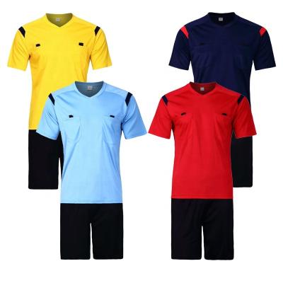 China New Model Sets Mens Custom Sublimation Printed Jersey Soccer Referee Uniform Football Judge Wear For Sports for sale