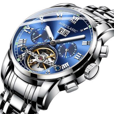 China Day/Date TY Day/Date Free Sample OEM Small Three Needles Automatic Waterproof Multifunction Men's Mechanical Watch for sale