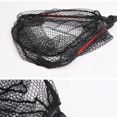 China Aluminum Alloy Collapsible Net Single Section Trout Multifilament Fishing Net Fly Soft Rubber Fishing Net for sale