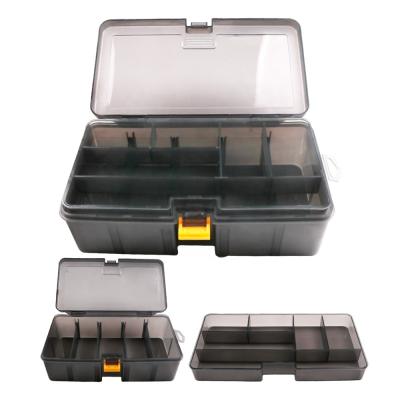 China TY PP Material Storage Box Lure Easy Carry Portable Detachable Transparent Durable Plastic Fishing Tool Box Bait Box for sale