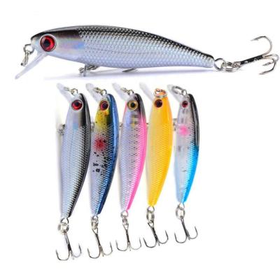 China 1PCS Plastic 6.5cm/4.5g Fishing Lure Quality Minnow Lure 3D Eye Plastic Hard Bait Jig Wobblers Crankbait Artificial Bait for sale