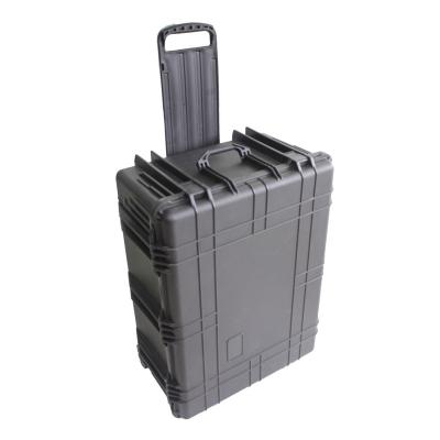 China 5012 Hard Waterproof Dustproof Plastic Waterproof Tool Case With Wheels Foam Trolley for sale