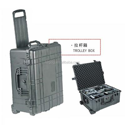 China Water Proof Eco-friendly Hard Plastic Case With Trolley Wheels for sale