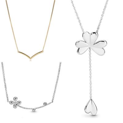 China BOHEMIA MEENOY Original Lucky Four Leaf Clover With Adjust Sliding Necklace for sale