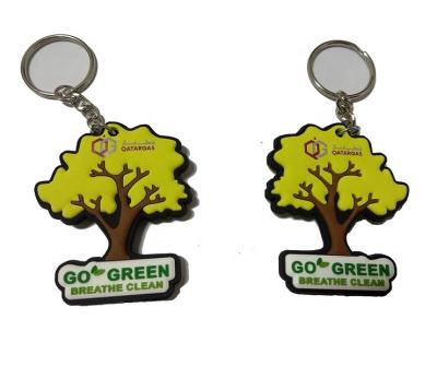 China Promotion High Quality Promotional Key Chain Custom Shape 3d Design 2 Sided Key Chain PVC For Your Logo Or Name for sale