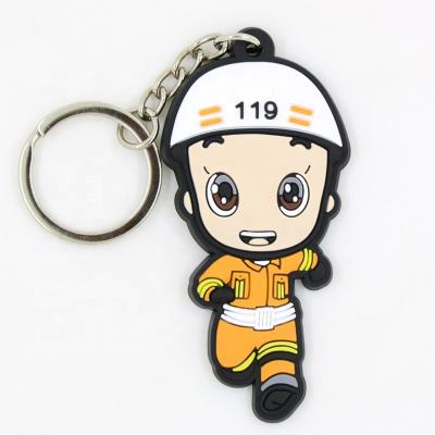 China High Quality Rubber Fun PVC Key Chain Customized PVC Key Ring For Any Organization for sale