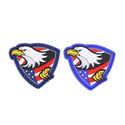 China factory price 3D sew on pvc patches for clothes for sale