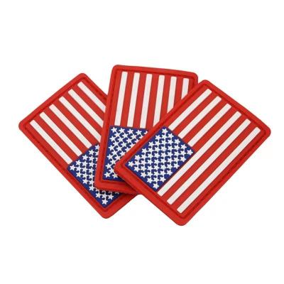 China Wholesale 3D PVC USA Patch Dominican Republic Pakistan Flag Patch PVC For Clothes Hats for sale