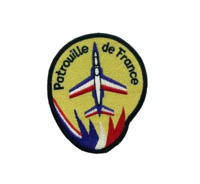 China High Quality Embroidered Aerial Acrobatic French Patch of Faf Patrouille De France Demonstration Team of the Air Force of France for sale