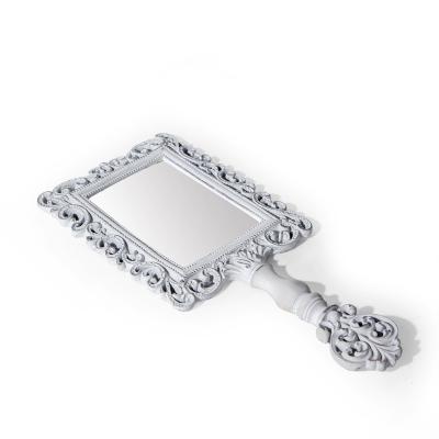 China Personalized Refined Cosmetic Mirror With Square Hand Holding Resin Technology - Direct Order for sale