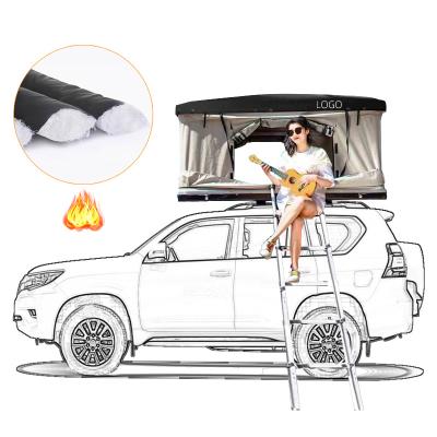 China Add Hot New Cotton 2023 Cotton Roof Tent Four Seasons RV SUV Modified Camping Outdoor Tent for sale