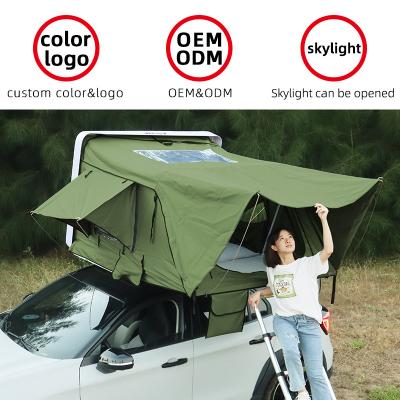 China New 2023 Skylight Car Roof Tent With Sunroof Folding Truck Roof Camping Tent For SUV ABS Truck Roof Top Tent for sale