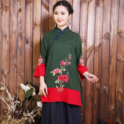 China Fashion Style Ethnic Cheongsam Blouse Clothing For Party Or Daily Life for sale