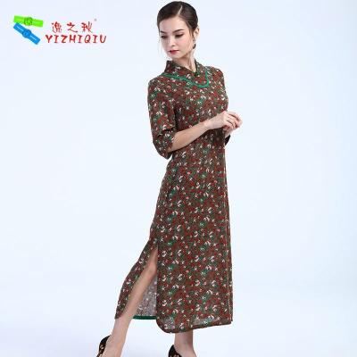 China Vestidos del verano del algodón de las señoras con diseño de la moda del Xl Vestidos de las mangas en venta