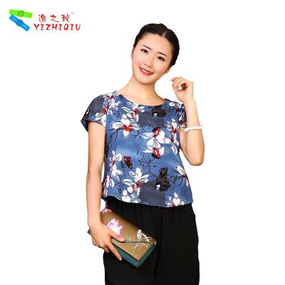 China Wholesale printing organic cotton women t shirt for sale