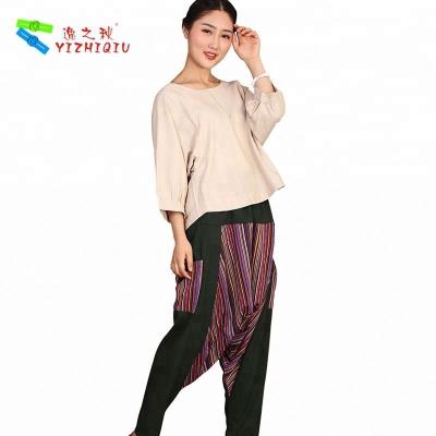 China YIZHIQIU ladies cotton tops and blouses Women Casual Blouse Designs ropa mujer for sale