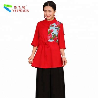 Chine Mujer de ropa de mujer de casuales de vestidos de dessus et de chemisiers de coton de dames de YIZHIQIU à vendre