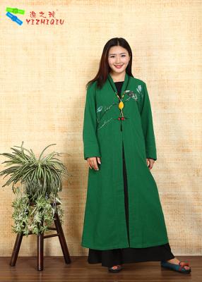 China Traditional Chinese Clothing Female Floral Embroidered Coat For Daily Wear for sale