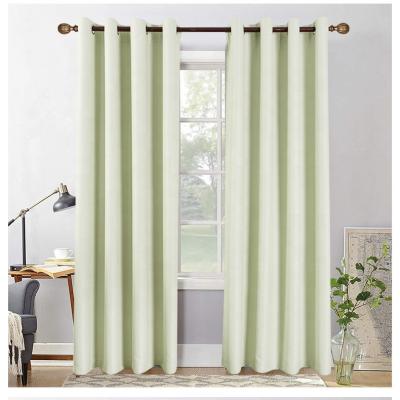 China China Manufacturers Modern Durable Soft Polyester Bedroom Blackout Solid Curtains For Window for sale