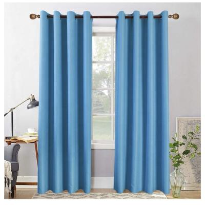 China Manufacture latest blackout solid curtains for living room modern luxury polyester windows for home for sale