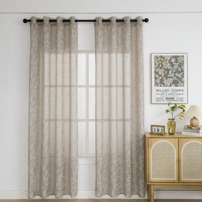 China Modern Wholesale Cheap Designer Polyester Window Foam Printing Sheer Curtains For Living Room Home for sale