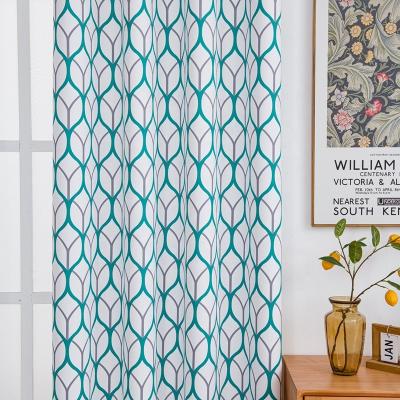 China Luxury New American Country Style Designer Living Room Polyester Grommet Spot European Printing Blackout Curtains for sale