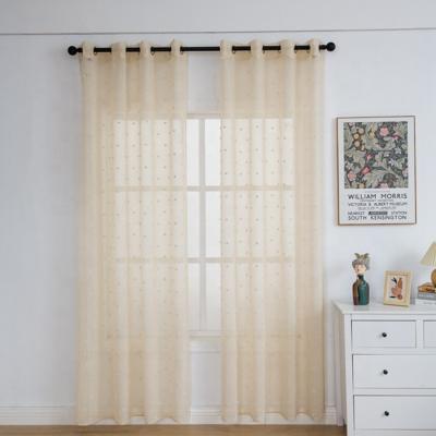 China Wholesale Durable Home Decoration Single Window Polyester Designer Fashion Sheer Curtain for sale