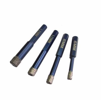 China Metal Drilling Vacuum Brazed Diamond Core Drill Bits For Marble for sale