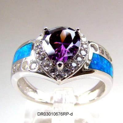 China Nickel Free Ebay Hot Item Opal Ring For Women Factory Directly Jewelry Silver Ring for sale