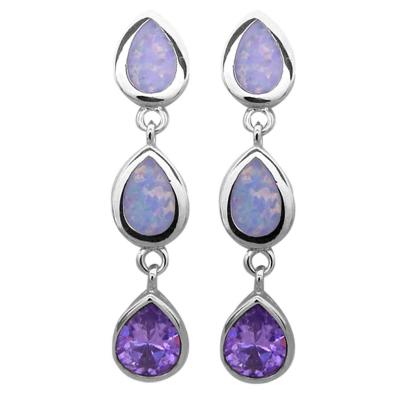 China Nickel Now Free Style Fantasy Earring Wholesale, 925 Silver Opal Jewelry for sale