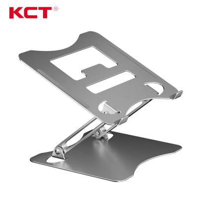 China KCT 2022 New Arrivals Adjustable Folding Aluminum Alloy Adjustable Desktop Tablet PC Laptop Stand (Height) for sale