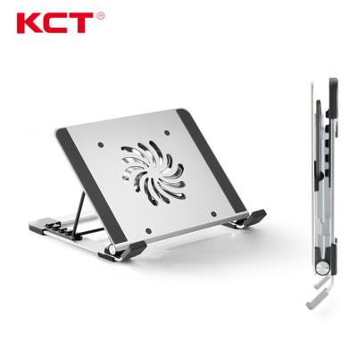 China 2 PORTS USB +speed KCT Controller 2 in 1 Adjustable Laptop Stand Pad Cooling Laptop Cooler with Fan for sale