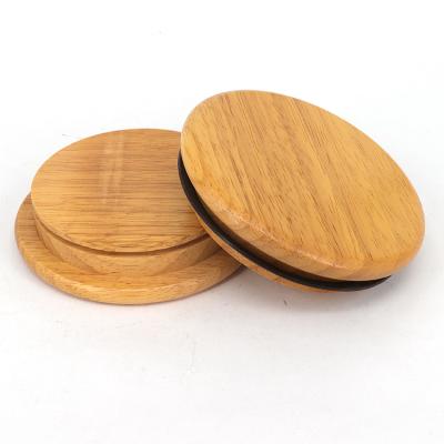 China Fire Resistance Manufacturing Price Hot Tour Turned Wooden Candle Lids for sale