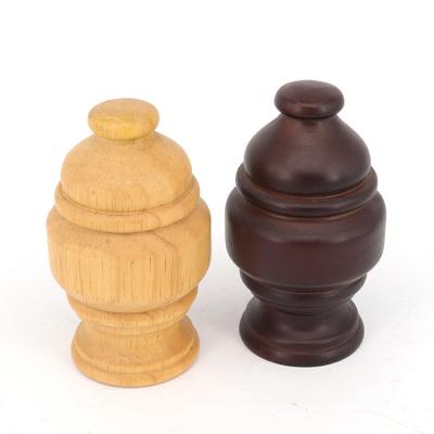 China High quality natural wood screw Mini Wood Curtain Rob Finals decorative antique for sale