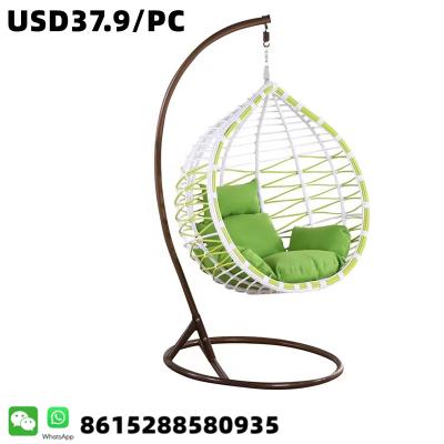 China Modern Wholesale Cheap Egg Patio Rattan Swing Outdoor Hanging Luxury Chair for sale