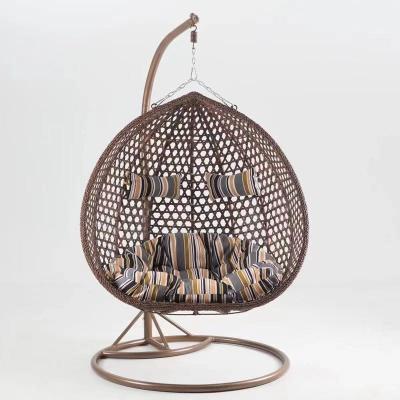 China Hot Selling Modern Outdoor Custom Furniture Metal Egg Modern Swing Hanging Chair for sale