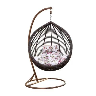 China Modern Indoor Outdoor Sunroom Balcony Garden Living Room Eggs Wicker Swing Chair for sale