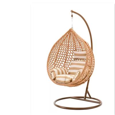 China Modern Outdoor Lazy Cane Swing Balcony Hanging Basket Leisure Swing Rocking Chair for sale