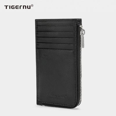 China New Arrival Fashion Anti-theft RFID Tigernu Credit Card Holder Purse Card Bag Genuine Leather High Quality Lightweight Wallet for sale