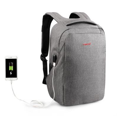 China With USB Tigernu T-B3237 Anti-theft Backpack Student Bags For School Fashion Bag School Laptop Fashion Wide Open Gray 15.6 Waterproof for sale