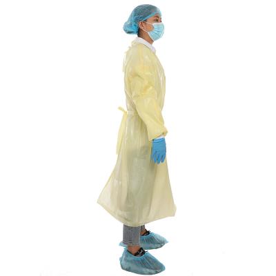 China Market Medical Blue Breathable Waterproof Disposable Hospital Gown Isolation Level 4 Aami Cloth Medical Protective Clothing For USA for sale