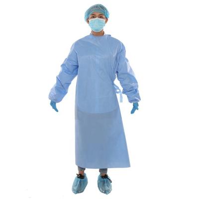 China Spunlance Disposable Medical Fabric 3 Level Nonwoven Disposable Gown For Hospital Nonwoven for sale