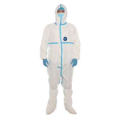 China Medical Type 5 Clothing PP Suit ICU Coveralls Protective Microporous Disposable PPE Gown Surgical Suits for sale