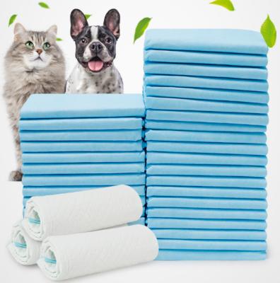 China 100Pcs Small Animal Training Pad Set Extra Absorbent Bed Pee Disposable Pet Pads for sale